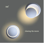 Moon Bedside Lamp Night Light Soft Glow USB Rechargeable