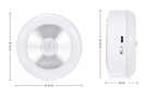 Motion Sensor Night Light Touch USB rechargeable LED