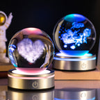 Crystal Ball Night Lamp 3D Luminous Gradient
