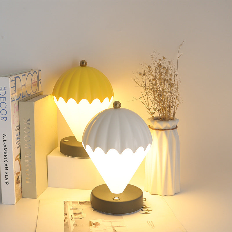 Hot Air Balloon Table Lamp Bedroom Bedside Decor Warm LED Light
