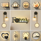 Minimalist Wall Lamp Creative Background For Modern Bedroom