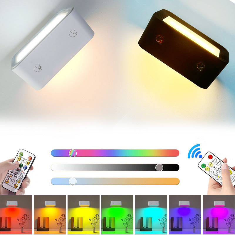 Double-Sided Bedside Lamp Touch Adjustable USB Rechargeable