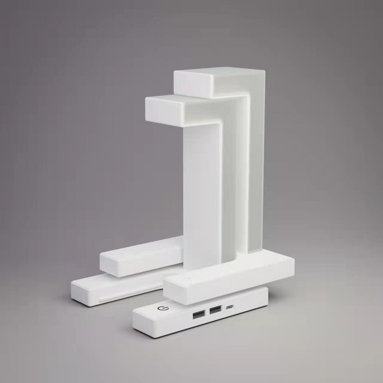 Wireless Charging Suspension Table Lamp Floating Balance Lamp WoodBk