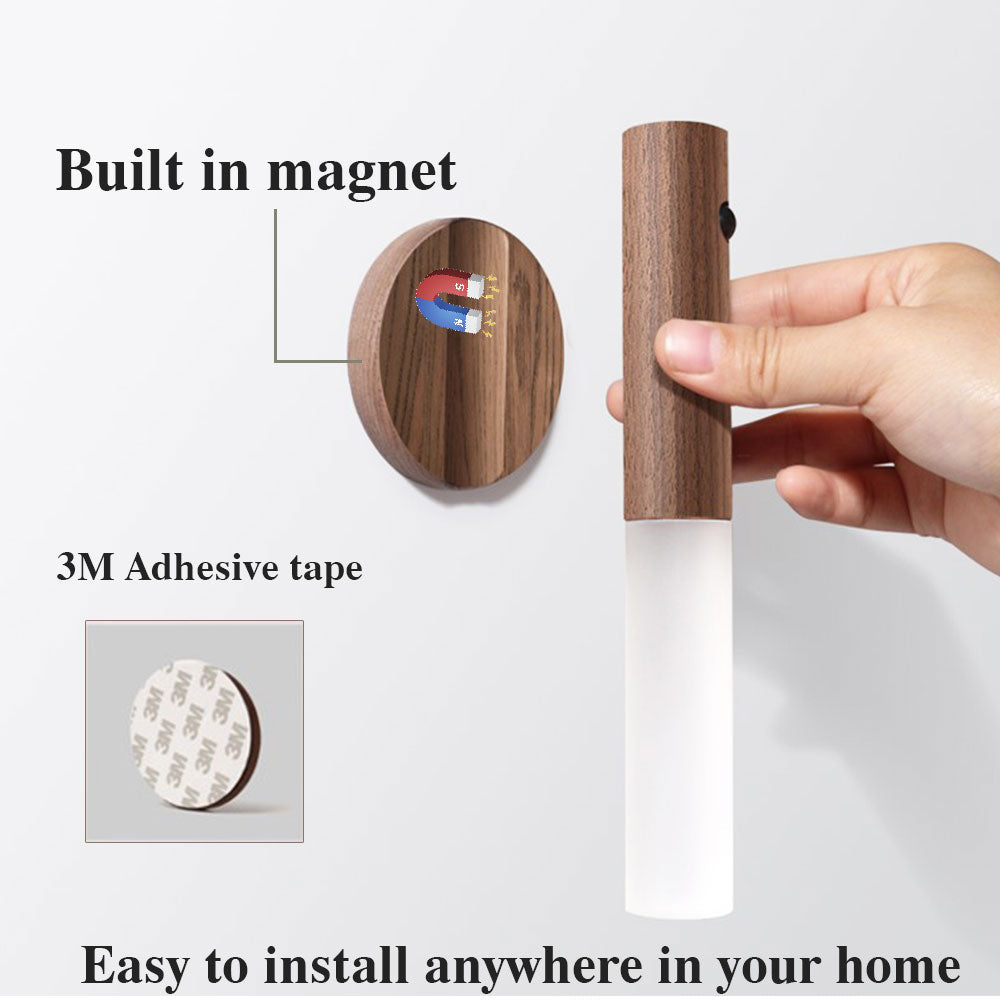 Motion Sensor Wall Light Cabinet Lamp USB Rechargeable