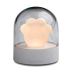 cat paw night light music box grey