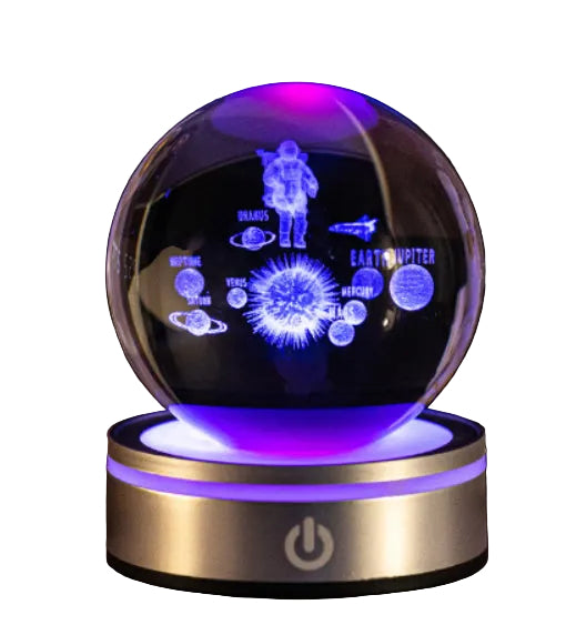 crystal ball night lamp astronaut one