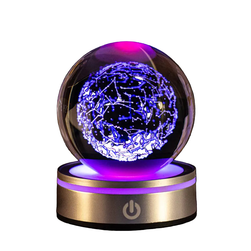crystal ball night lamp constellation