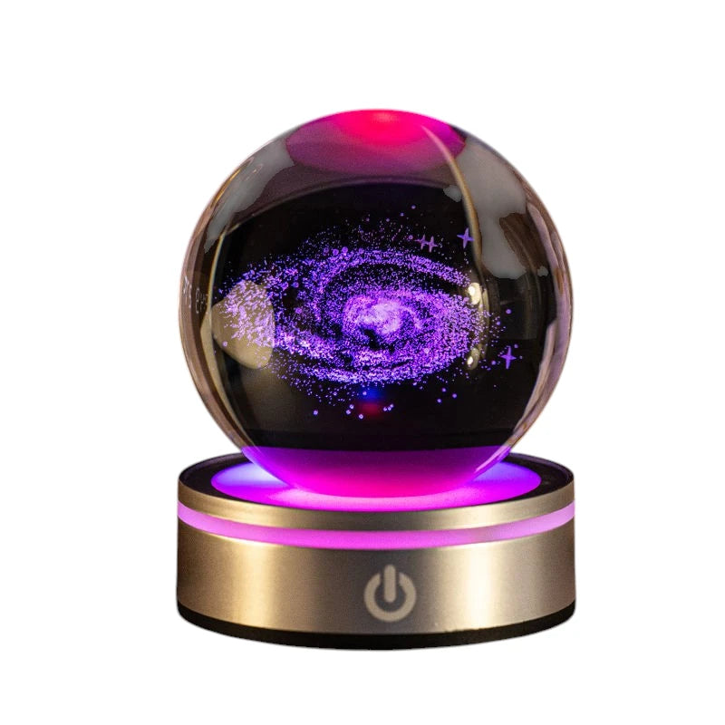 crystal ball night lamp milky way
