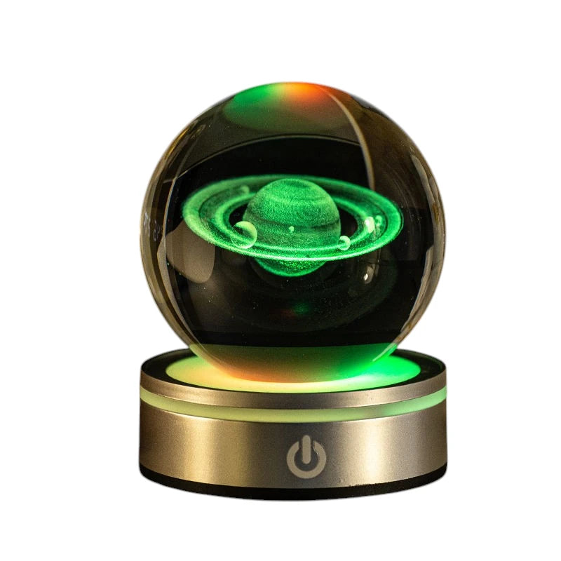 crystal ball night lamp saturn