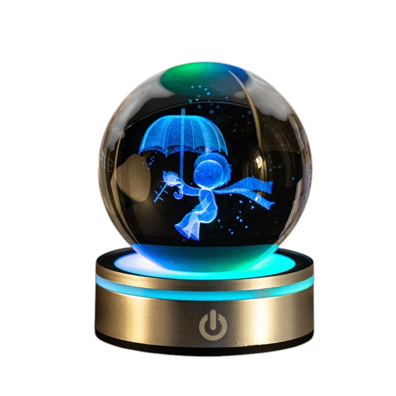crystal ball night lamp shelter from wind and rain