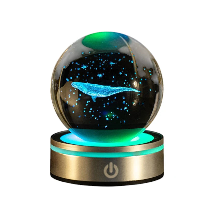 crystal ball night lamp whale