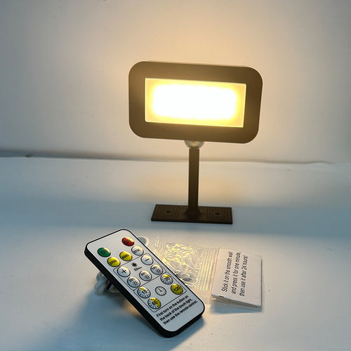 double-sided bedside lamp black 3color remote control