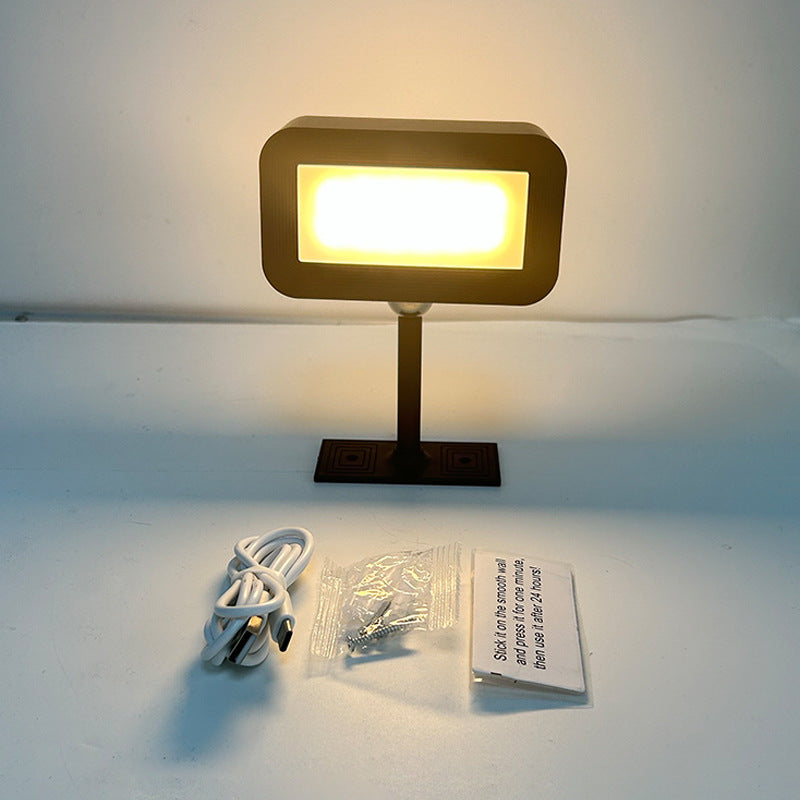 double-sided bedside lamp black touch switch