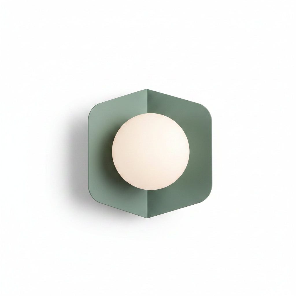 macaron corridor aisle wall lamp green