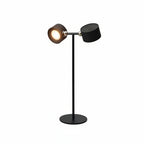 magnetic LED table lamp double head  tricolor black