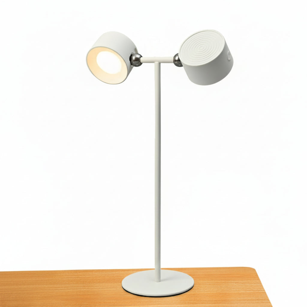 magnetic LED table lamp double head  tricolor white
