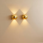 magnetic motion sensor wall light gold 2pcs