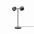 magnetic LED table lamp double head  RGB black