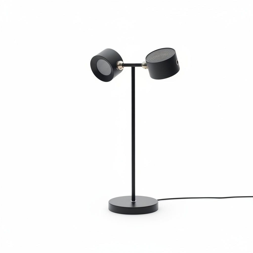 magnetic LED table lamp double head  RGB black