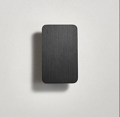 minimalist wall lamp LED brushed black