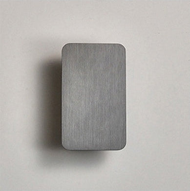 minimalist wall lamp LED brushed gray