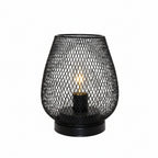 retro iron art table lamp black 2pcs