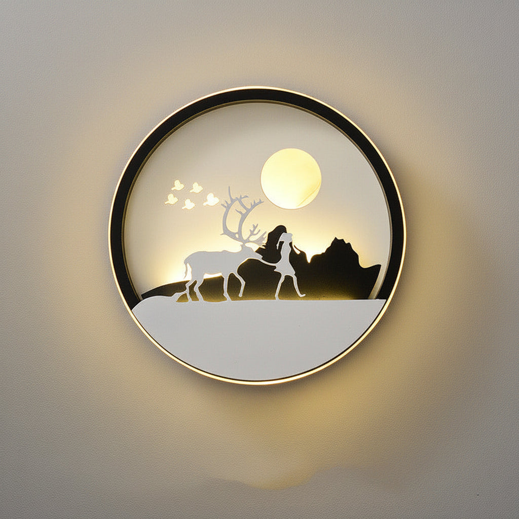 wall lamp creative background photo color